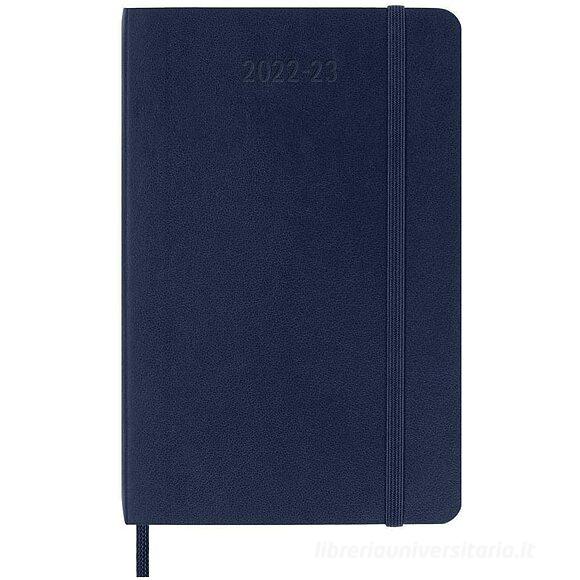 Moleskine 18 mesi - Agenda settimanale blu zaffiro - Pocket copertina morbida 2022-2023