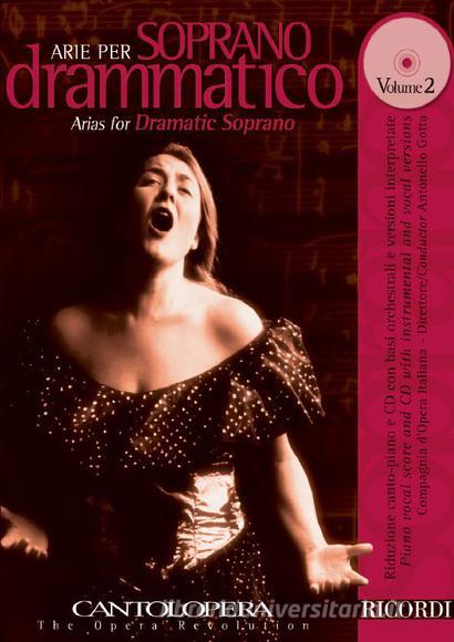 Cantolopera: Arie Per Soprano Drammatico Vol. 2 Per Voce E Pianoforte Cantolopera - Spartito + Cd
