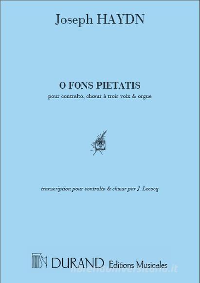 O Fons Pietatis Choeur