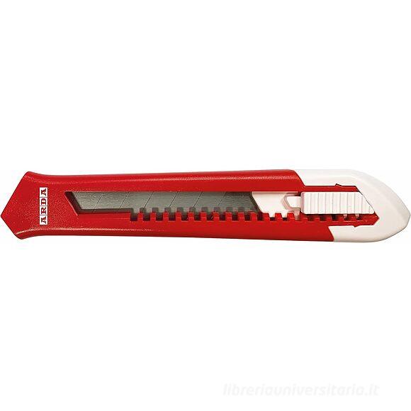Cutter in plastica con blocco di sicurezza 18 mm