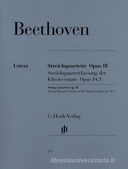 Quartetti D'Archi Op. 18 (Urtext)