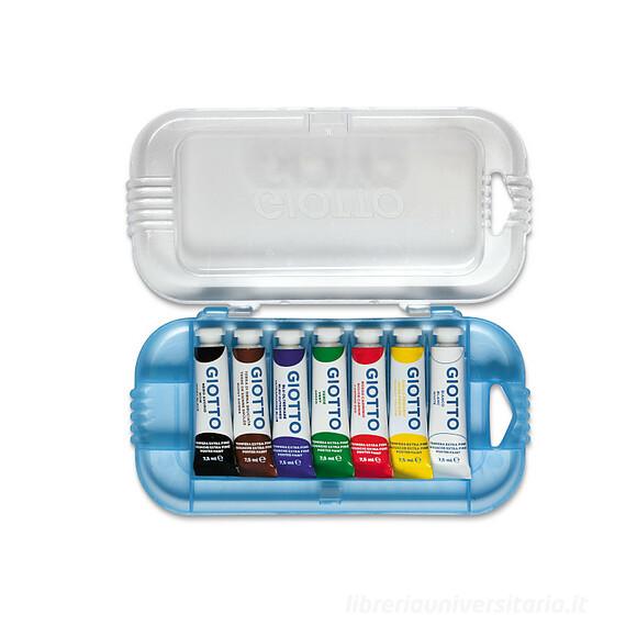Scatola 7 pezzi tempere Giotto tubo ml 7,5