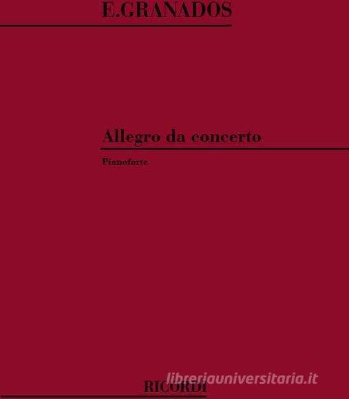 Allegro Da Concerto Per Pianoforte Spartito