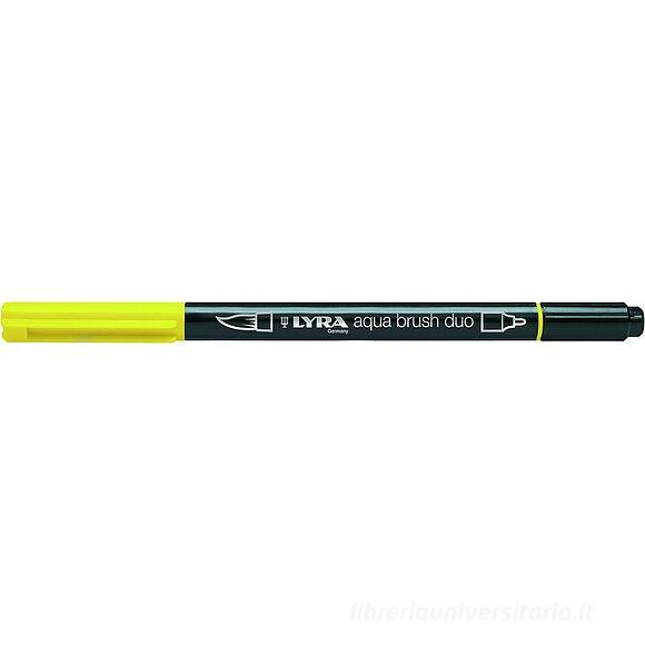 Pennarello acquerellabile Lyra Aqua Brush Duo giallo cadmio