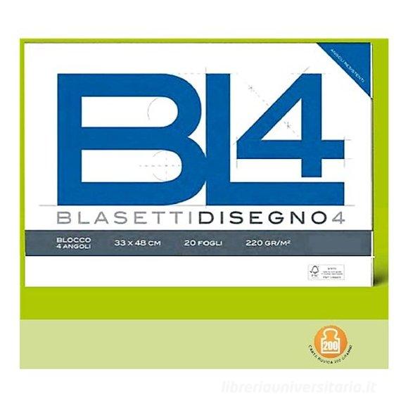 Blocco da disegno BL4 20 fogli bianchi ruvidi 33x48 cm
