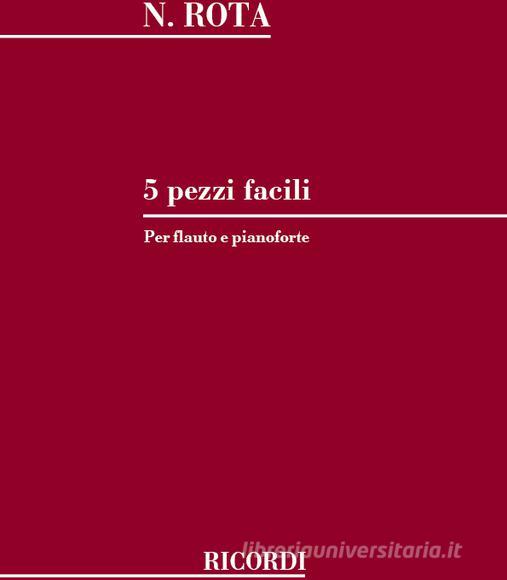 5 Pezzi Facili Per Flauto E Pianoforte