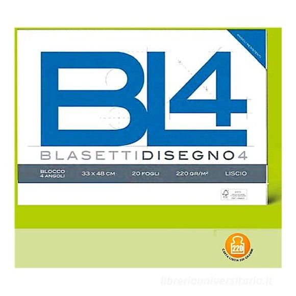Blocco da disegno BL4 20 fogli bianchi lisci 33x48 cm