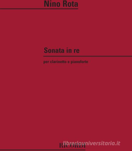 Sonata In Re Per Clarinetto E Pianoforte