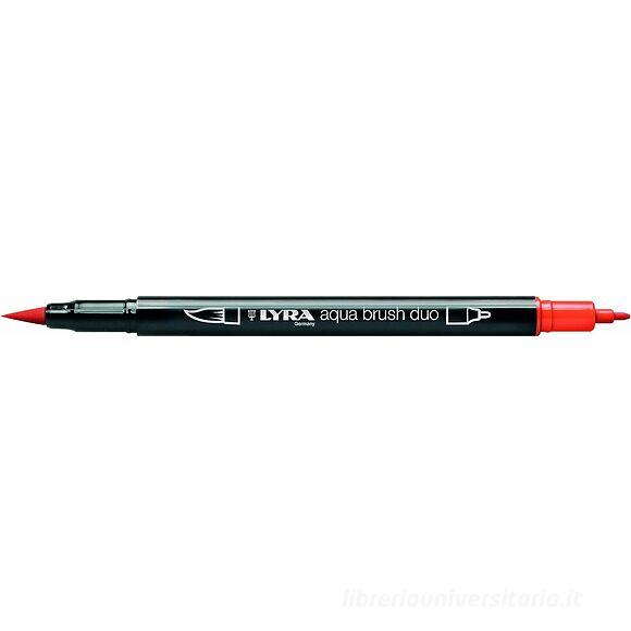 Pennarello acquerellabile Lyra Aqua Brush Duo arancione chiaro
