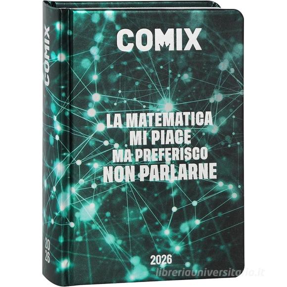 Comix 2025-2026. Agenda 16 mesi standard. Electric Green