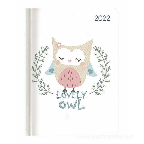 Agenda 12 mesi settimanale 2022 Ladytimer Lovely Owl
