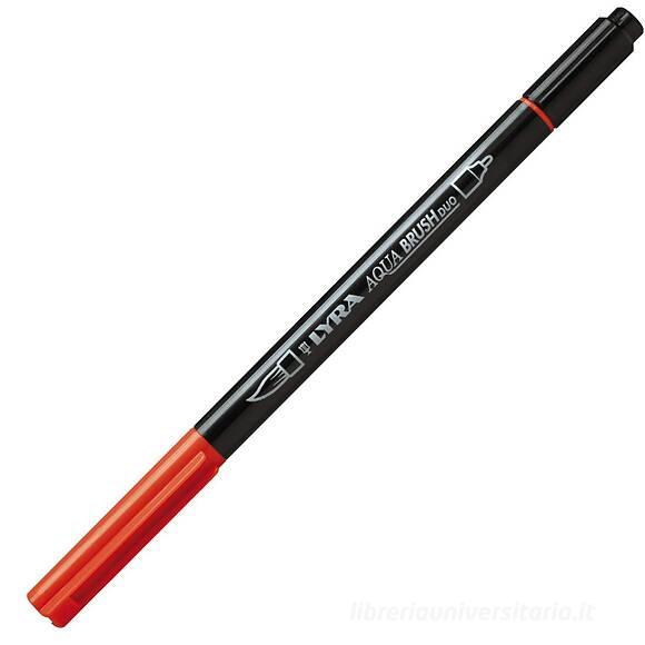 Pennarello acquerellabile Lyra Aqua Brush Duo rosso geranio chiaro
