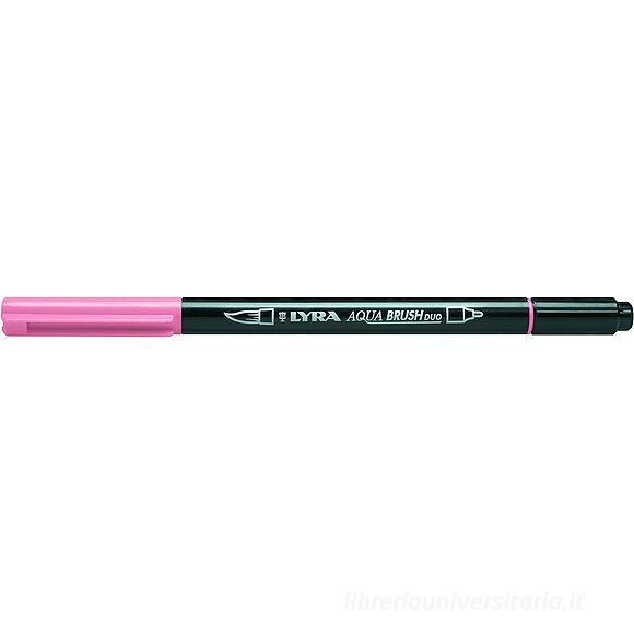 Pennarello acquerellabile Lyra Aqua Brush Duo rosa carminio