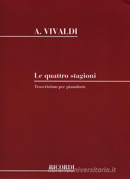 Concerto Per Violino, Archi E B.C. Op.Viii 'Il Cimento Dell'Armonia E Dell'Invenzione' Trascrizione Per Pianoforte