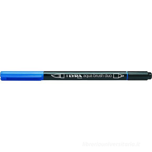Pennarello acquerellabile Lyra Aqua Brush Duo blu di prussia