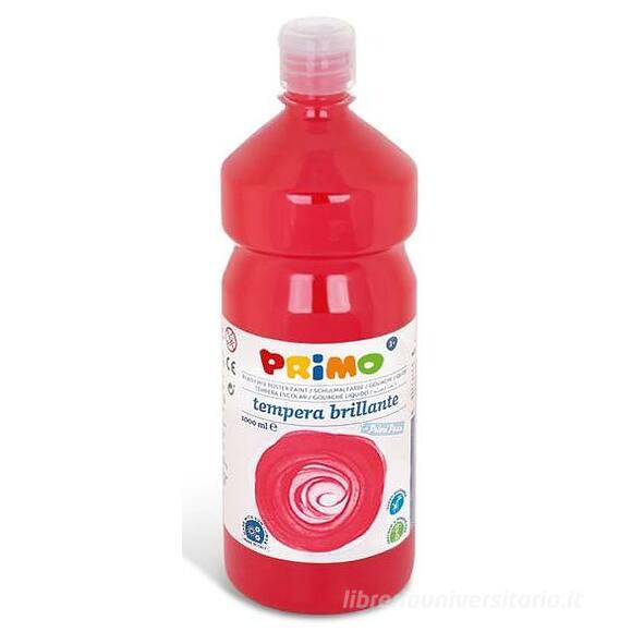 Flacone 1 litro colore a tempera brillante rosso vermiglio