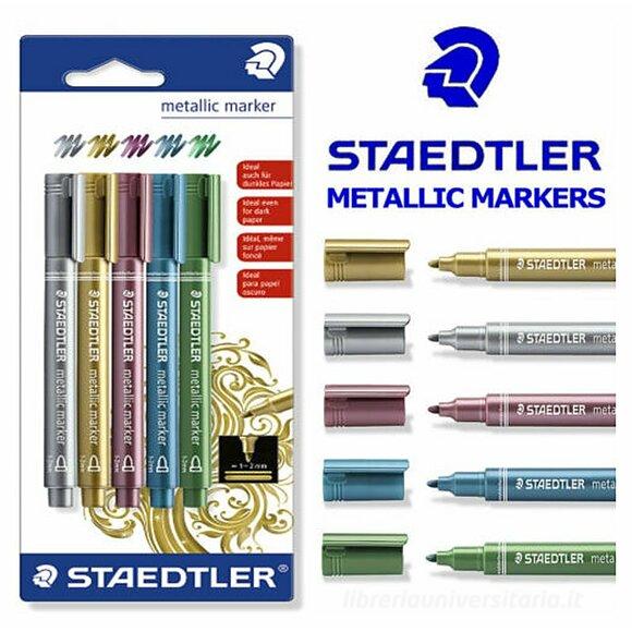Blister 5 pennarelli Metallic Marker