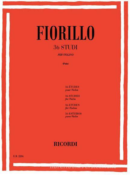 36 Studi Per Violino Ed. E. Polo