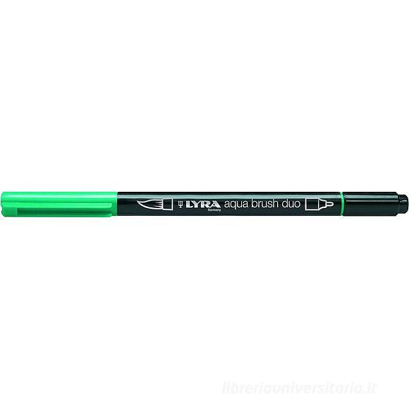 Pennarello acquerellabile Lyra Aqua Brush Duo verde notte