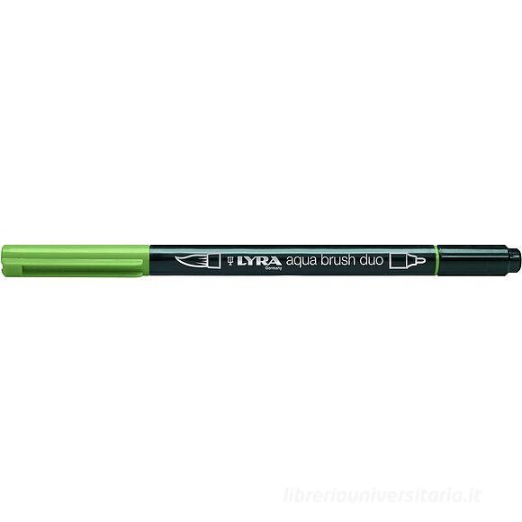 Pennarello acquerellabile Lyra Aqua Brush Duo verde muschio