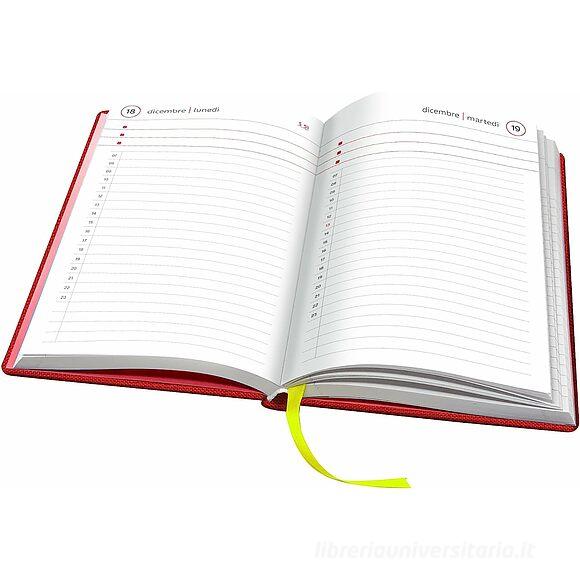 Uni Smemoranda 2024. Agenda 13 mesi giornaliera. Rosso
