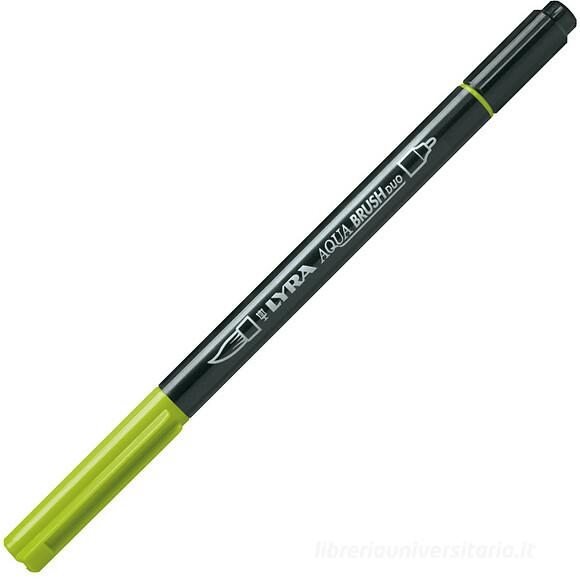 Pennarello acquerellabile Lyra Aqua Brush Duo verde mela