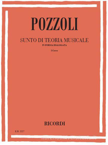 Sunto Di Teoria Musicale In Forma Dialogata I Corso