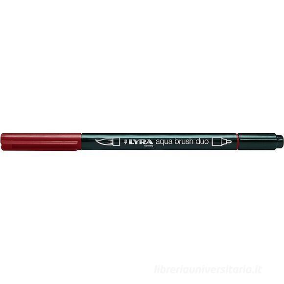 Pennarello acquerellabile Lyra Aqua Brush Duo rosso veneziano
