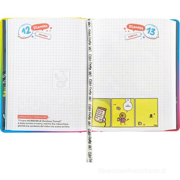 Comix 2025-2026. Agenda 16 mesi medium Scottecs by Sio. Disegno