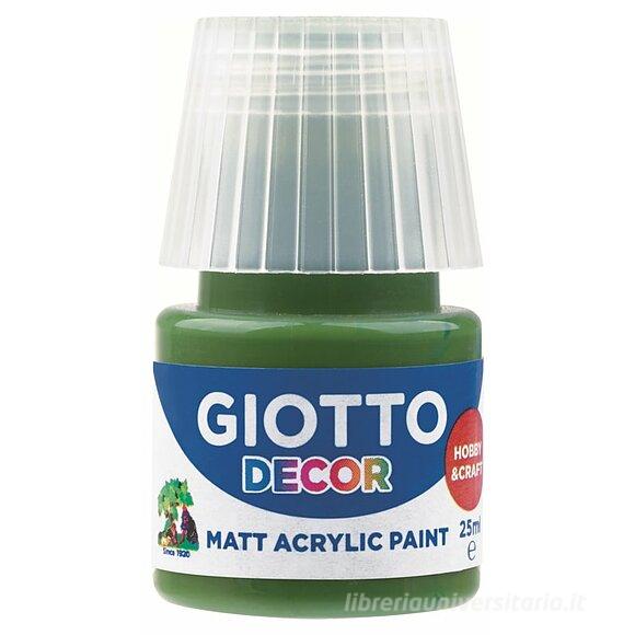 Tempera acrilico Giotto Decor ml 25 verde bosco