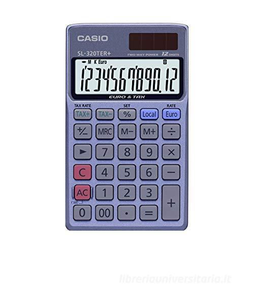 Calcolatrice Da Tavolo Casio MS-20UC - Colore Rosa, Display 12 Cifre, Alimentazione Solare E Batteria