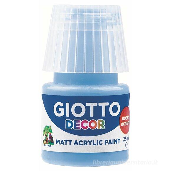 Tempera acrilico Giotto Decor ml 25 azzurro cielo