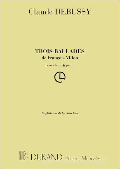 Ballades Villon Pour Cht/Piano (Fr/Angl)