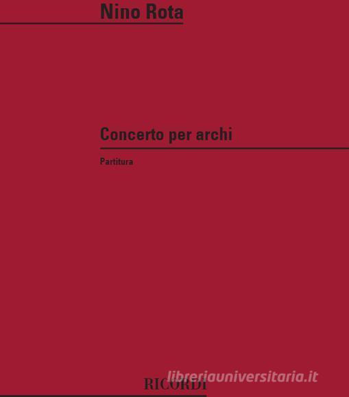 Concerto Per Archi - Partitura
