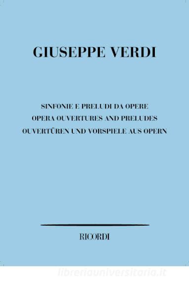Sinfonie E Preludi Da Opere Partitura Partitura