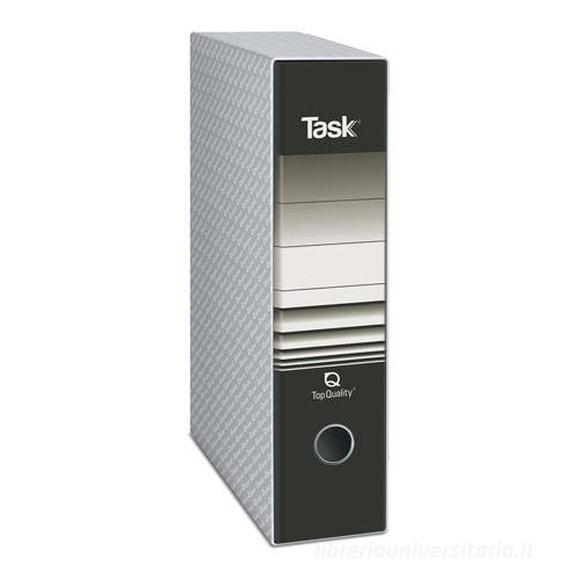 Registratore Task dorso cm 8 nero