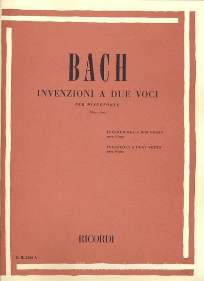 Invenzioni A 2 Voci Edizione Annotata - Per Pianoforte Ed. B. Mugellini