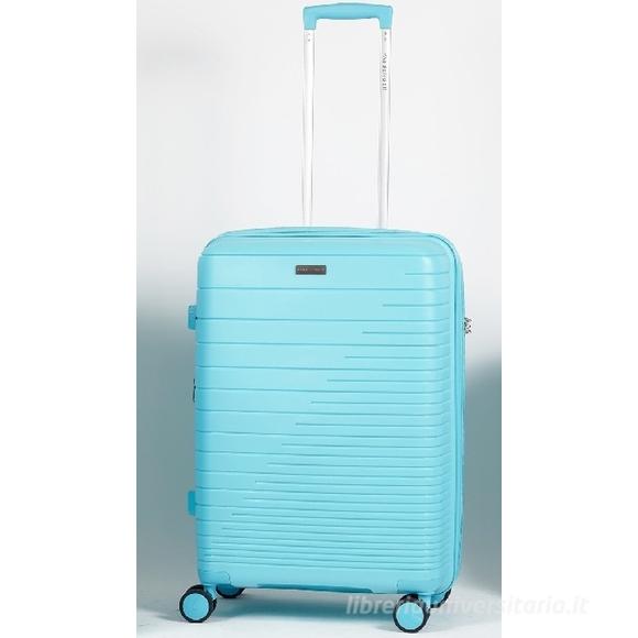 Trolley rigido turchese cm 65x44x27 (38271)