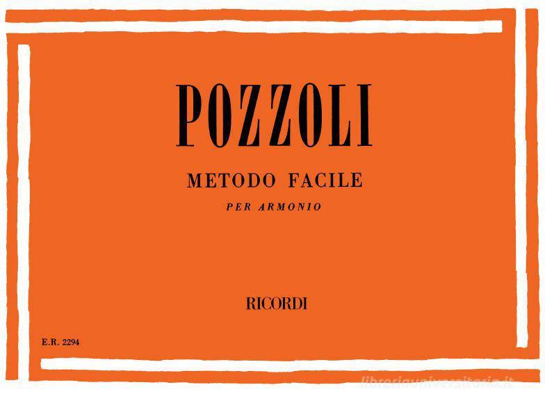 Metodo Facile Per Armonio Collezione E.R. - Classica E Didattica