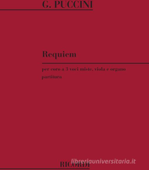 Requiem Per Coro A 3 Voci Miste, Viola E Organo Partitura