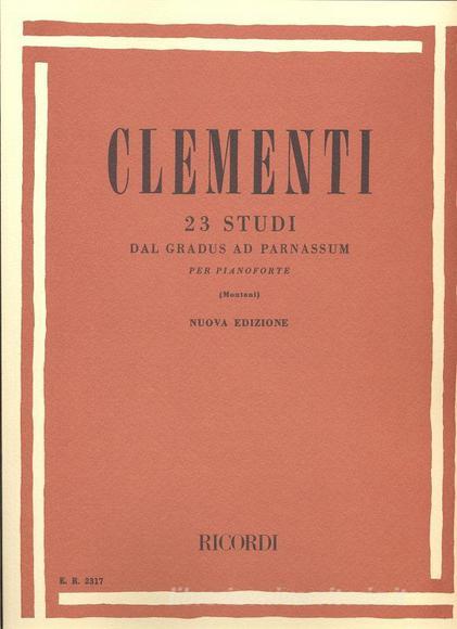 23 Studi Dal 'Gradus Ad Parnassum' Per Pianoforte Ed. P. Montani