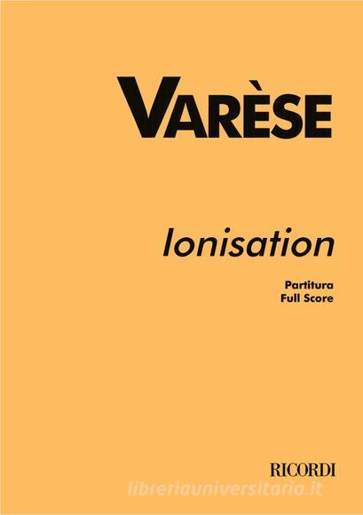 Ionisation Partitura