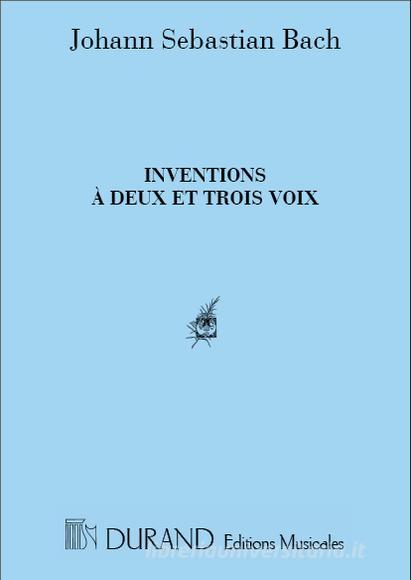 Inventions A 2 Ou 3 Voix Pour Piano Partition