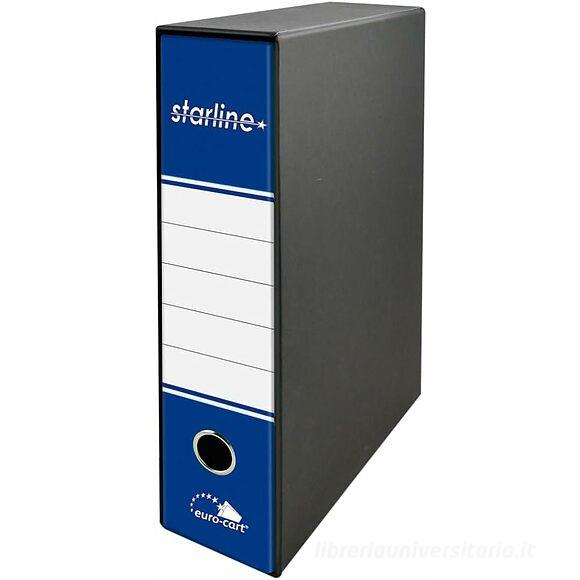 Registratore Starline dorso cm 8 blu cm 28,5x34,3x8