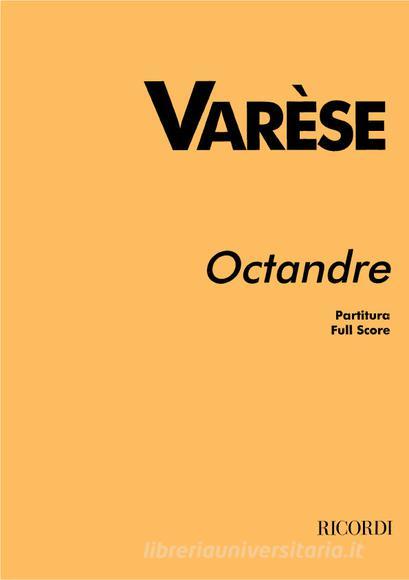 Octandre Ed. Chou Wen-Chung - For 8 Instruments Partitura