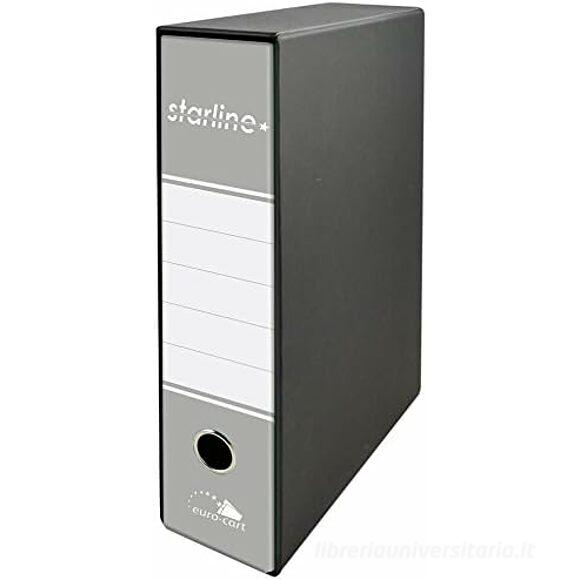 Registratore Starline dorso cm 8 grigio cm 28,5x34,3x8