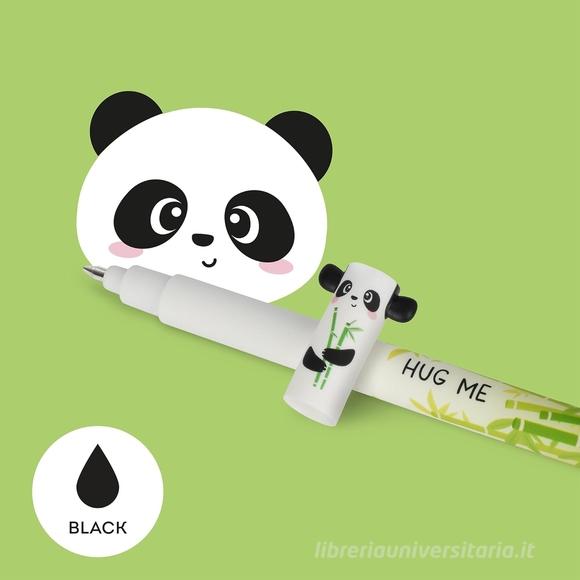 Penna a gel cancellabile nero Hug Me Panda