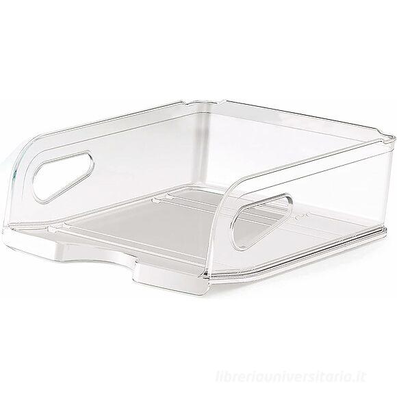 Vaschetta porta corrispondenza maxi trasparente cm 34,5x27,5x11