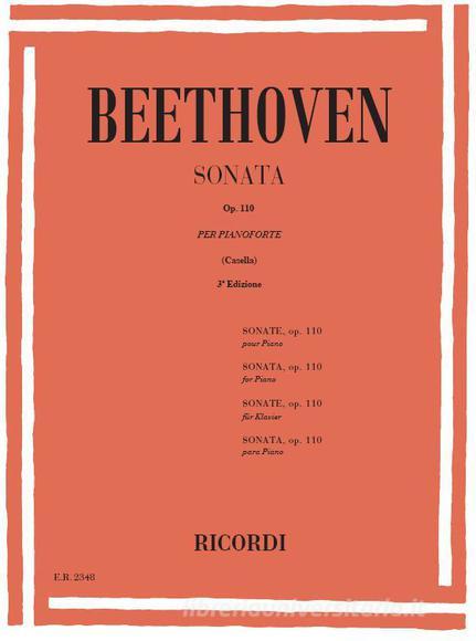 32 Sonate: N. 31 In La Bem. Op. 110 Per Pianoforte Spartito