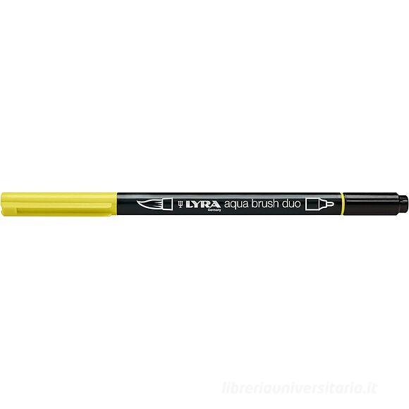 Pennarello acquerellabile Lyra Aqua Brush Duo giallo chiaro